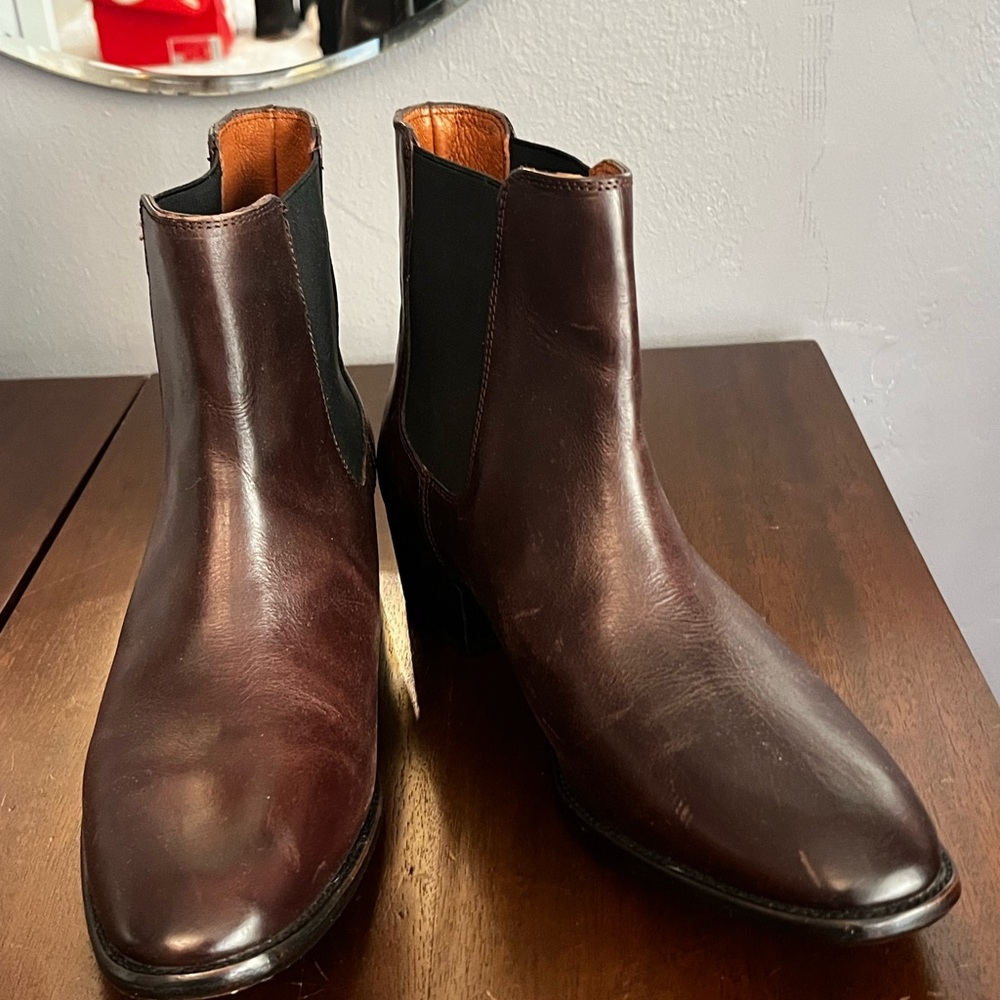 Frye Women's Dark Brown Leather Ankle Boots